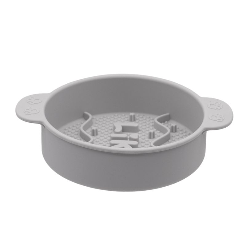 Grey silicone slow bowlDGS10001