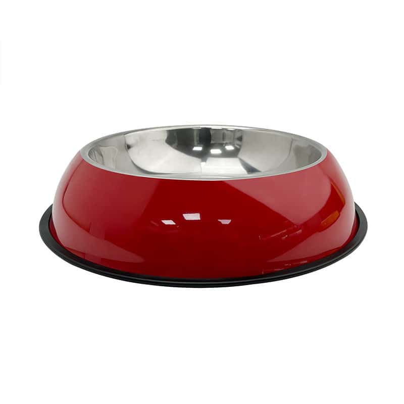 Red Stainless Steel Bowl DGS10002
